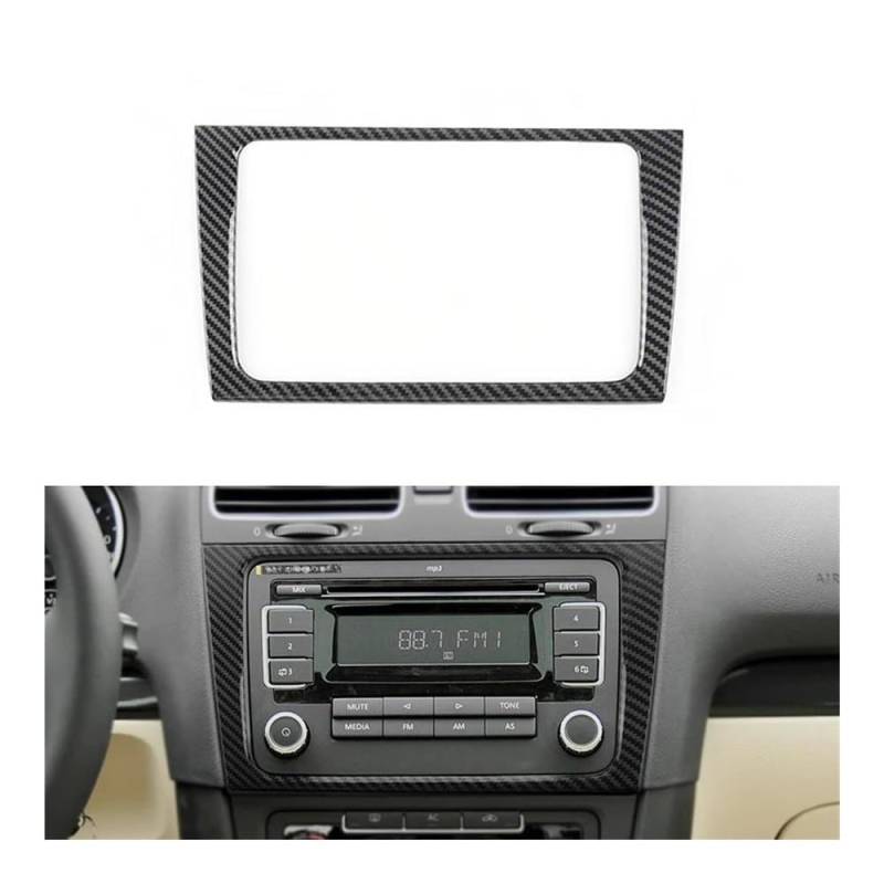 Dekoration Abdeckung Für Golf 6 Für MK6 2008-2013 Center Konsole Getriebe Shift AC CD Media Panel Air Outlet Vent Abdeckung Fenster Lift Rahmen Trim von GUICFRF