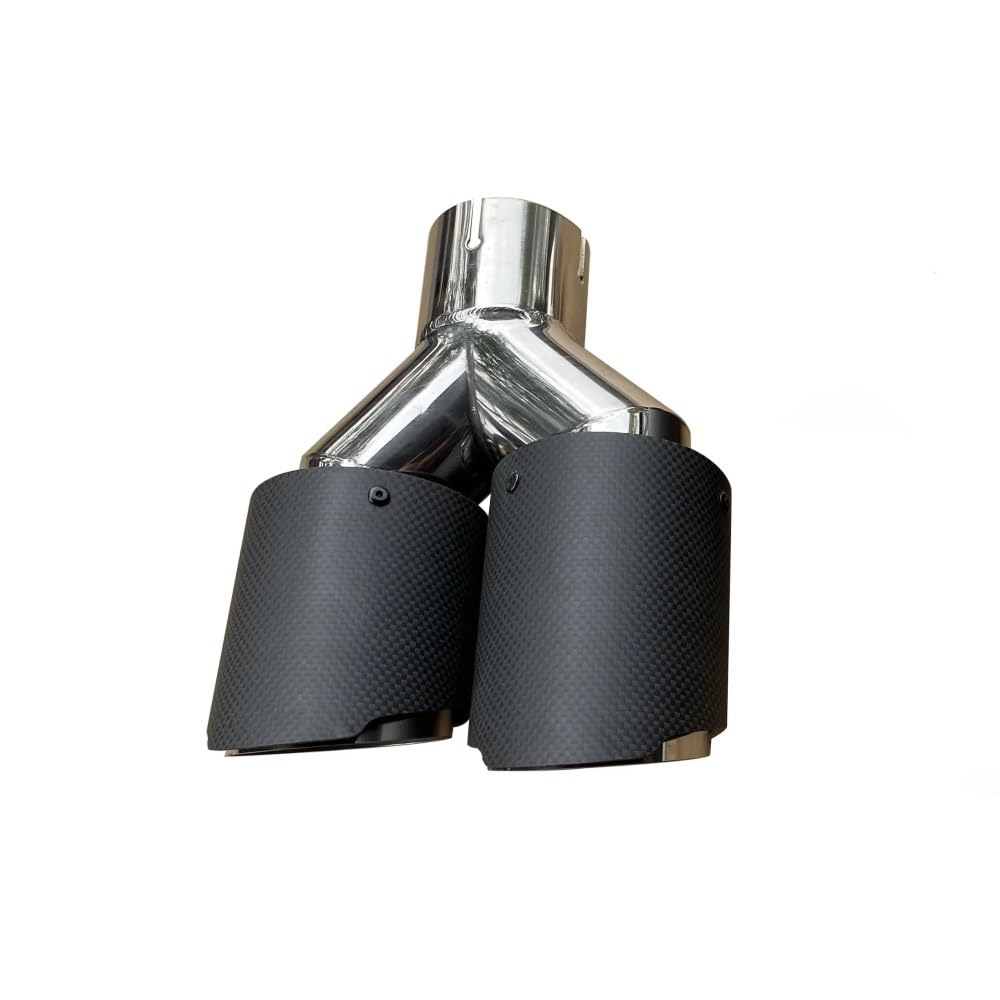 Endrohrverkleidung 1PCS Automobil Y-form Outlet Auspuff Edelstahl Muffel Auspuff Düse von GUICFRF