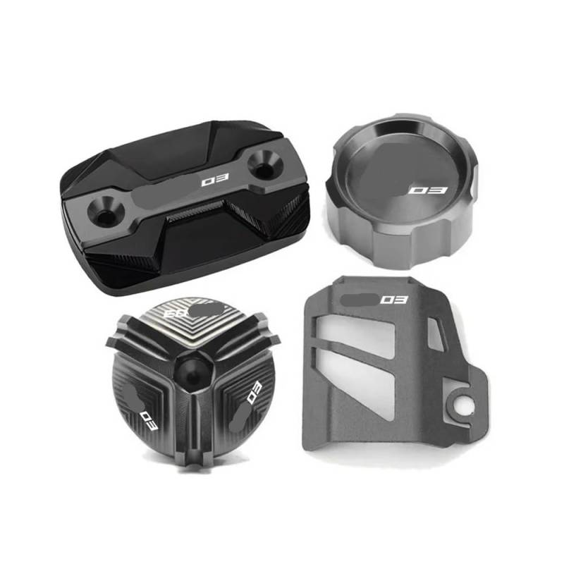 GUICFRF Fluid Cap Für MT03 Für MT-03 2015-2024 2023 2022 2021 Motorrad Vorne Hinten Brems Flüssigkeit Zylinder Master Reservoir Abdeckung von GUICFRF