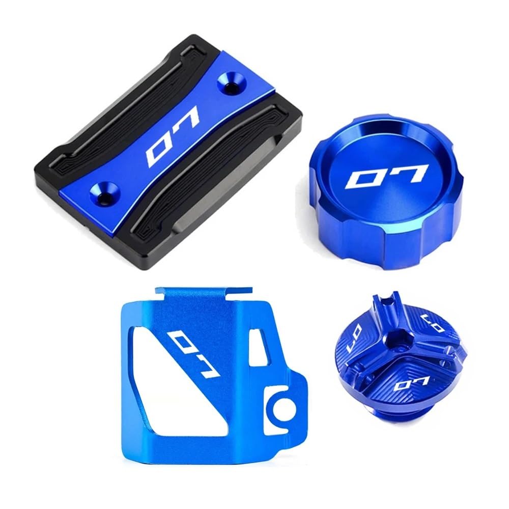 GUICFRF Fluid Cap Für MT07 2021 2022 Für MT 07 Für FZ07 2014-2024 2019 Motorradzu Behör Vorne Hinten Brems Flüssigkeit Reservoir Abdeckung Motoröl Kappe von GUICFRF