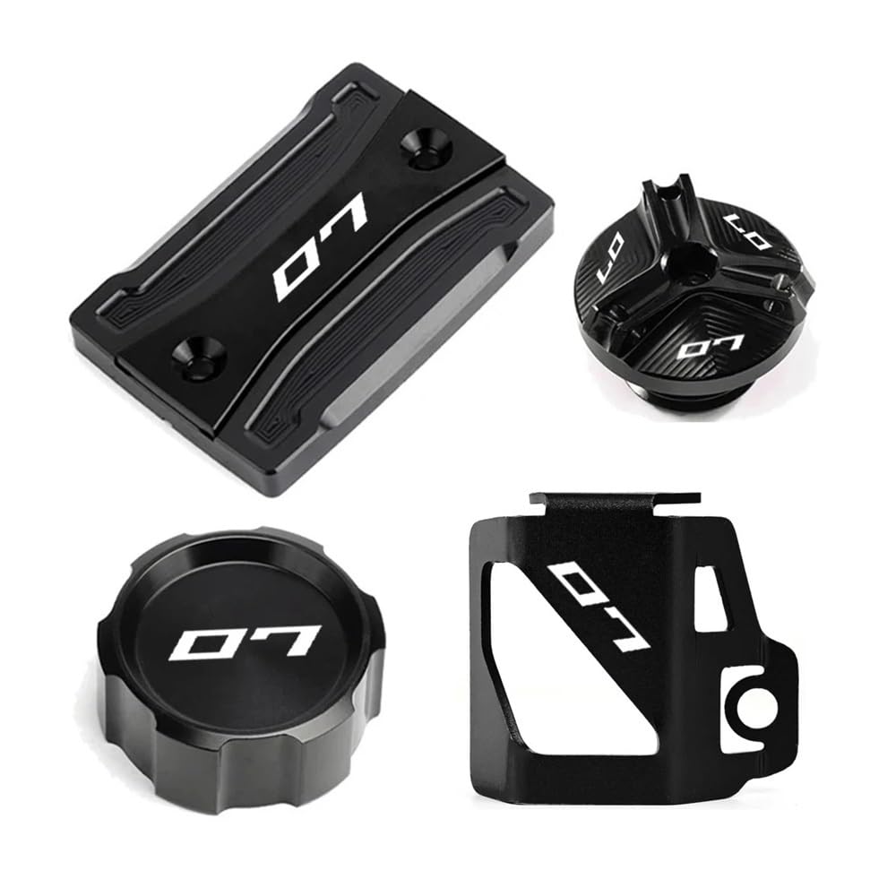 GUICFRF Fluid Cap Für MT07 2021 2022 Für MT 07 Für FZ07 2014-2024 2019 Motorradzu Behör Vorne Hinten Brems Flüssigkeit Reservoir Abdeckung Motoröl Kappe von GUICFRF