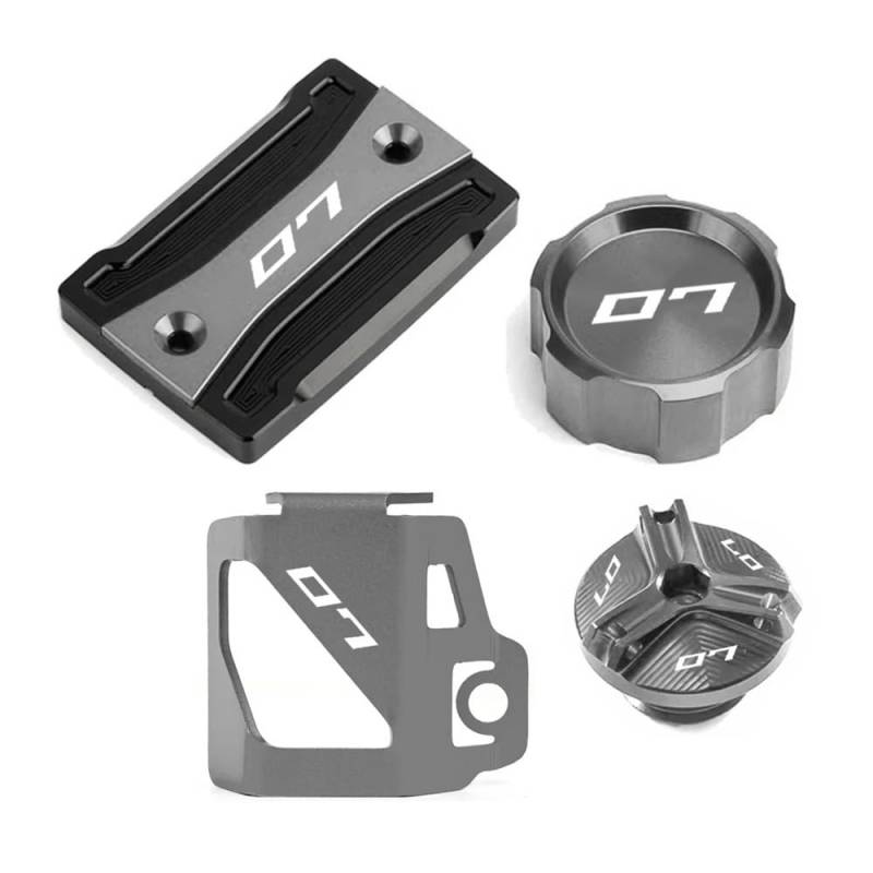 GUICFRF Fluid Cap Für MT07 2021 2022 Für MT 07 Für FZ07 2014-2024 2019 Motorradzu Behör Vorne Hinten Brems Flüssigkeit Reservoir Abdeckung Motoröl Kappe von GUICFRF