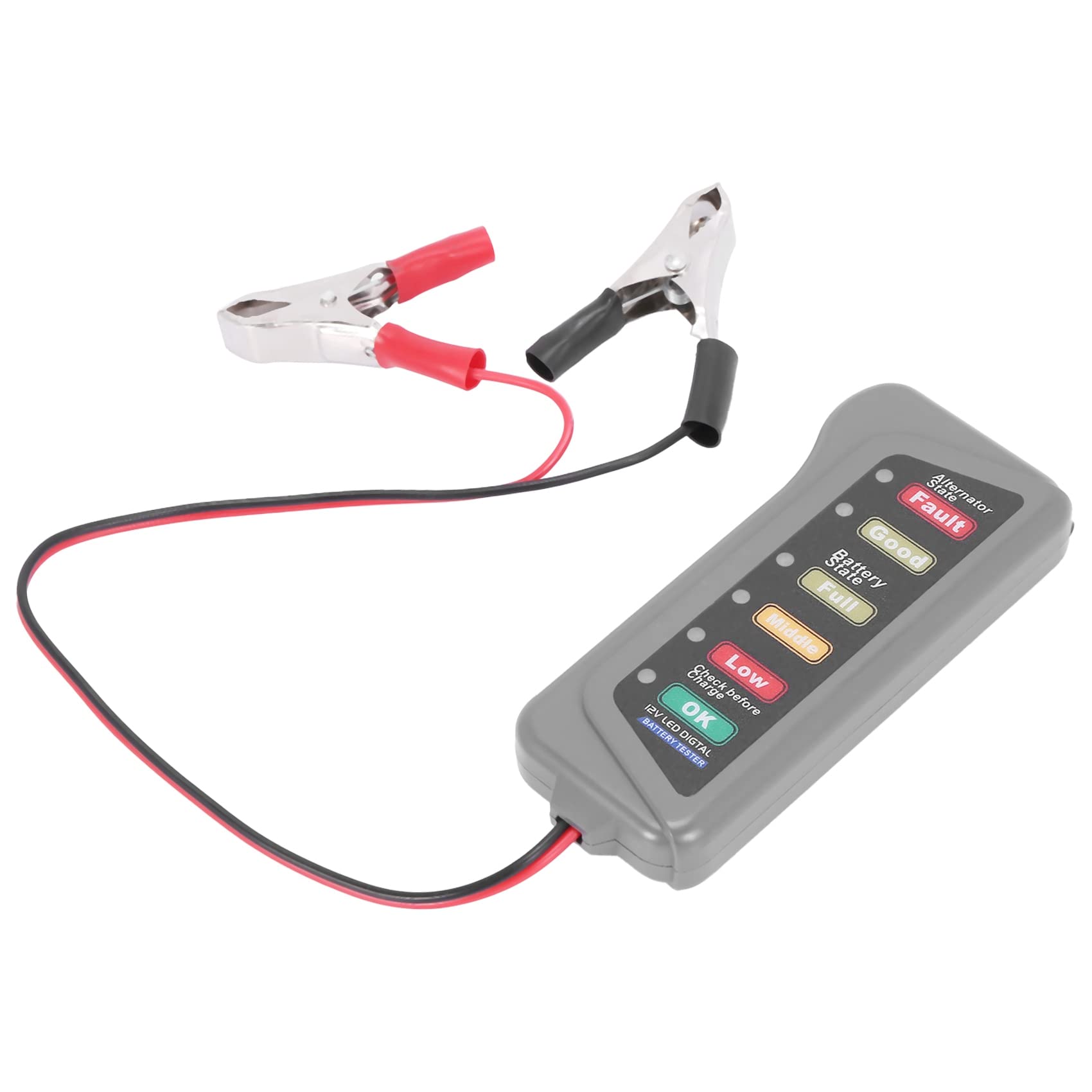 GUIJIALY 12 V Autobatterie & Lichtmaschinen-Tester – Batteriezustand & Lichtmaschinenladung (LED-Anzeige) von GUIJIALY