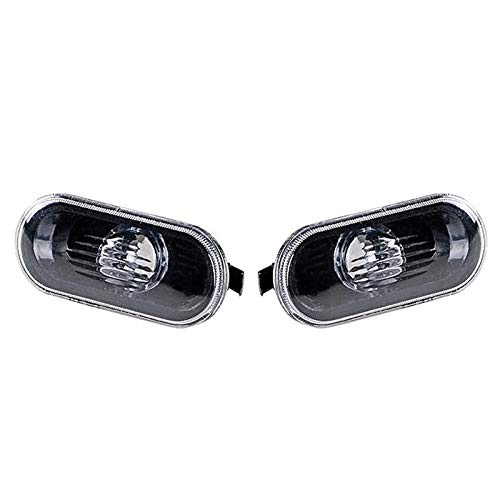 GUIJIALY 2 x Auto-Seitenmarkierungsblinker, Warnlicht, schwarze Lampenabdeckung für MK4 Golf, B5/B5.5, von GUIJIALY