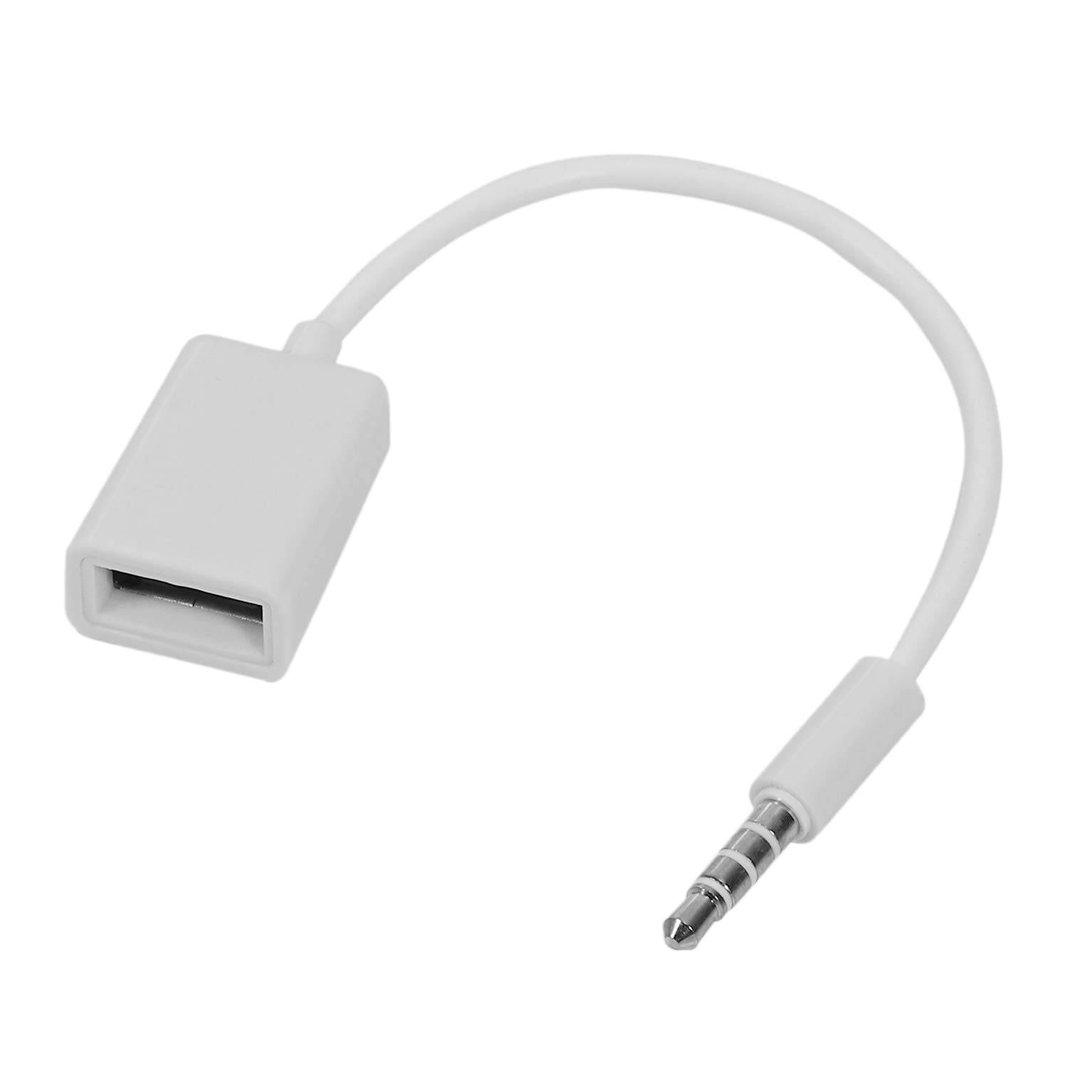 GUIJIALY 3,5-mm-Stecker AUX-Audio-Stecker auf USB-2.0-Buchse, Konverterkabel, für Auto, MP3, für Smartphone, Handys von GUIJIALY