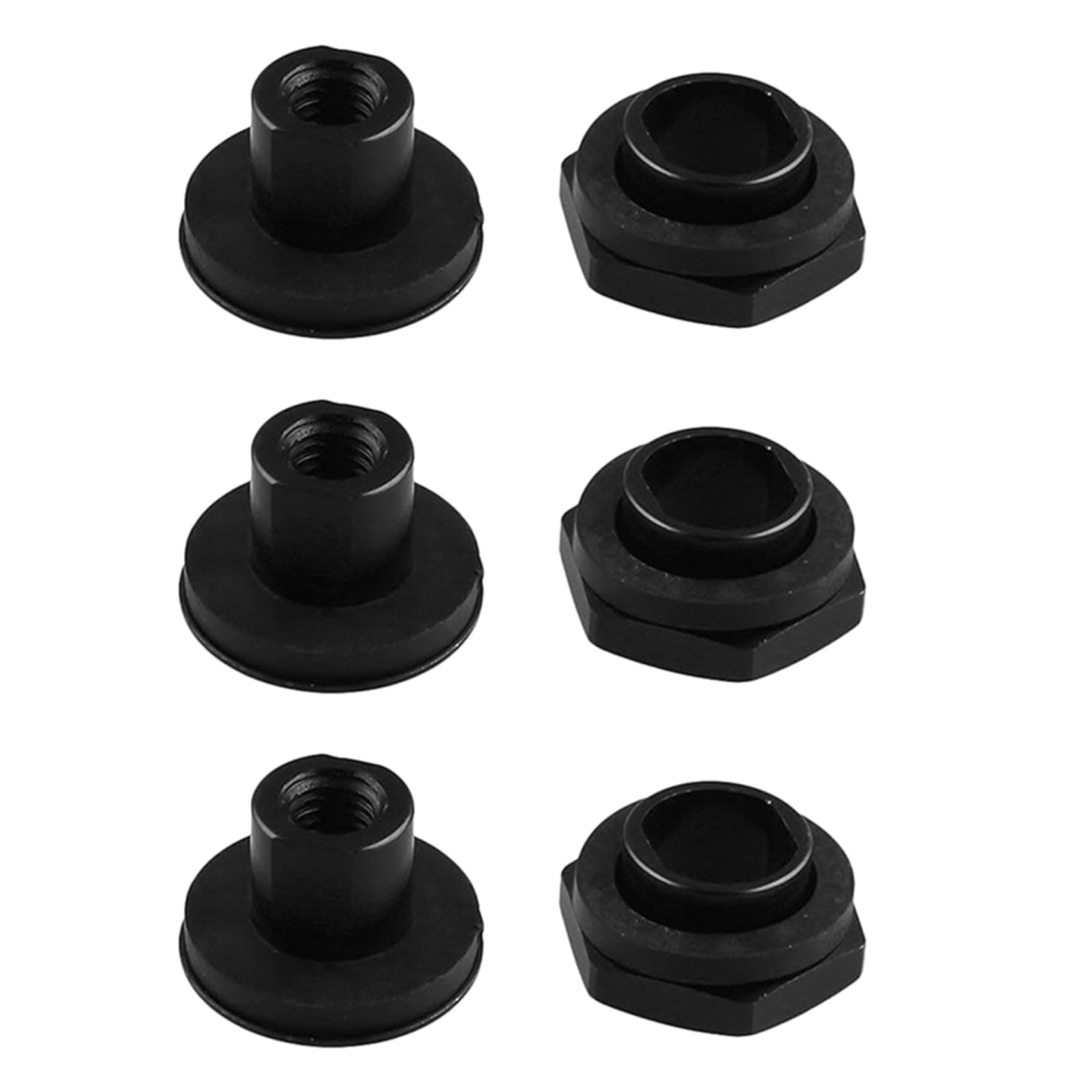 GUIJIALY 3 x Heckscheiben-Glasstrebe, Hardware-Kit für 92–95 Schrägheck EG6, schwarz von GUIJIALY