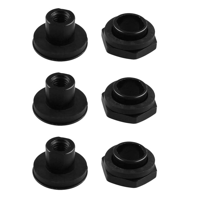 3 x Heckscheiben-Glasstrebe, Hardware-Kit für 92–95 Schrägheck EG6, schwarz von GUIJIALY