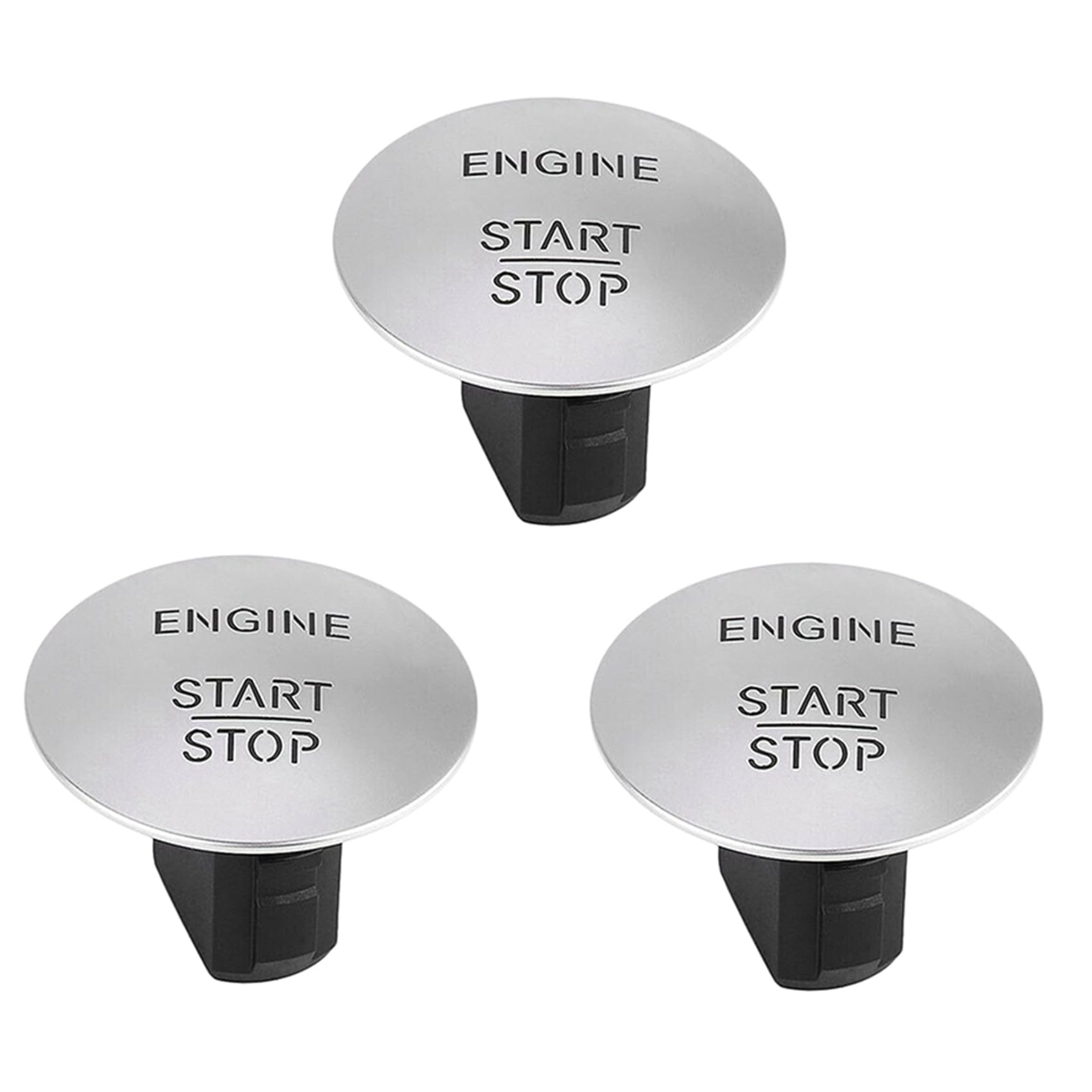 GUIJIALY 3X für - Push to Start Button Keyless Go Motor Start Stop Push Button von GUIJIALY