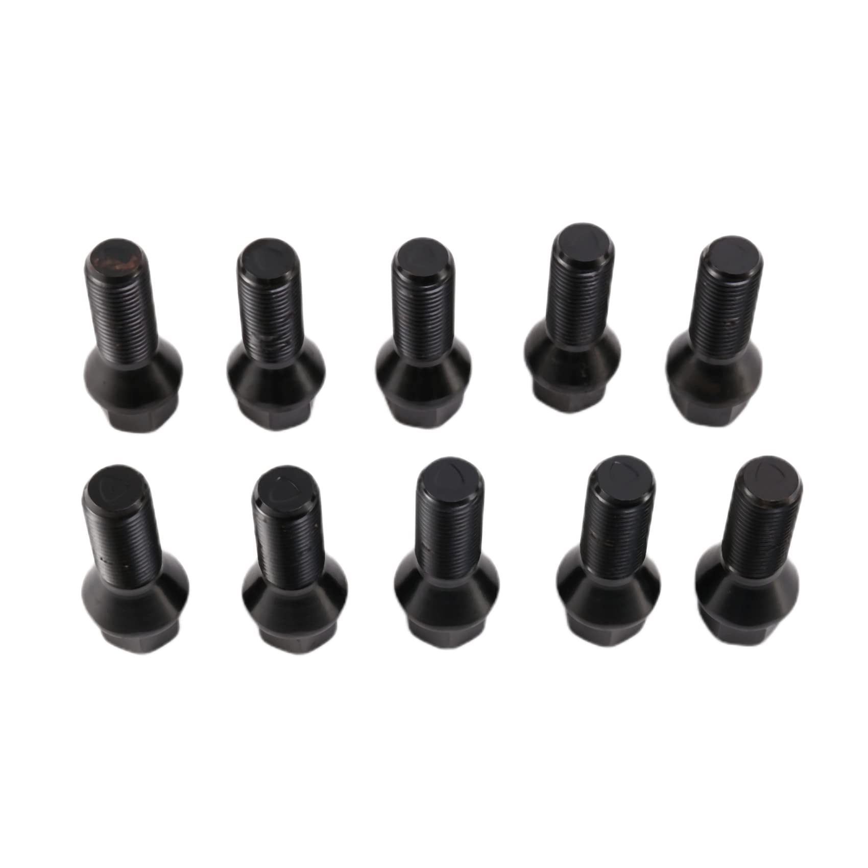 GUIJIALY Radschraubenmutter 36136781152 für X3 E83 7er E65 E6, Schwarz, 10 Stück von GUIJIALY