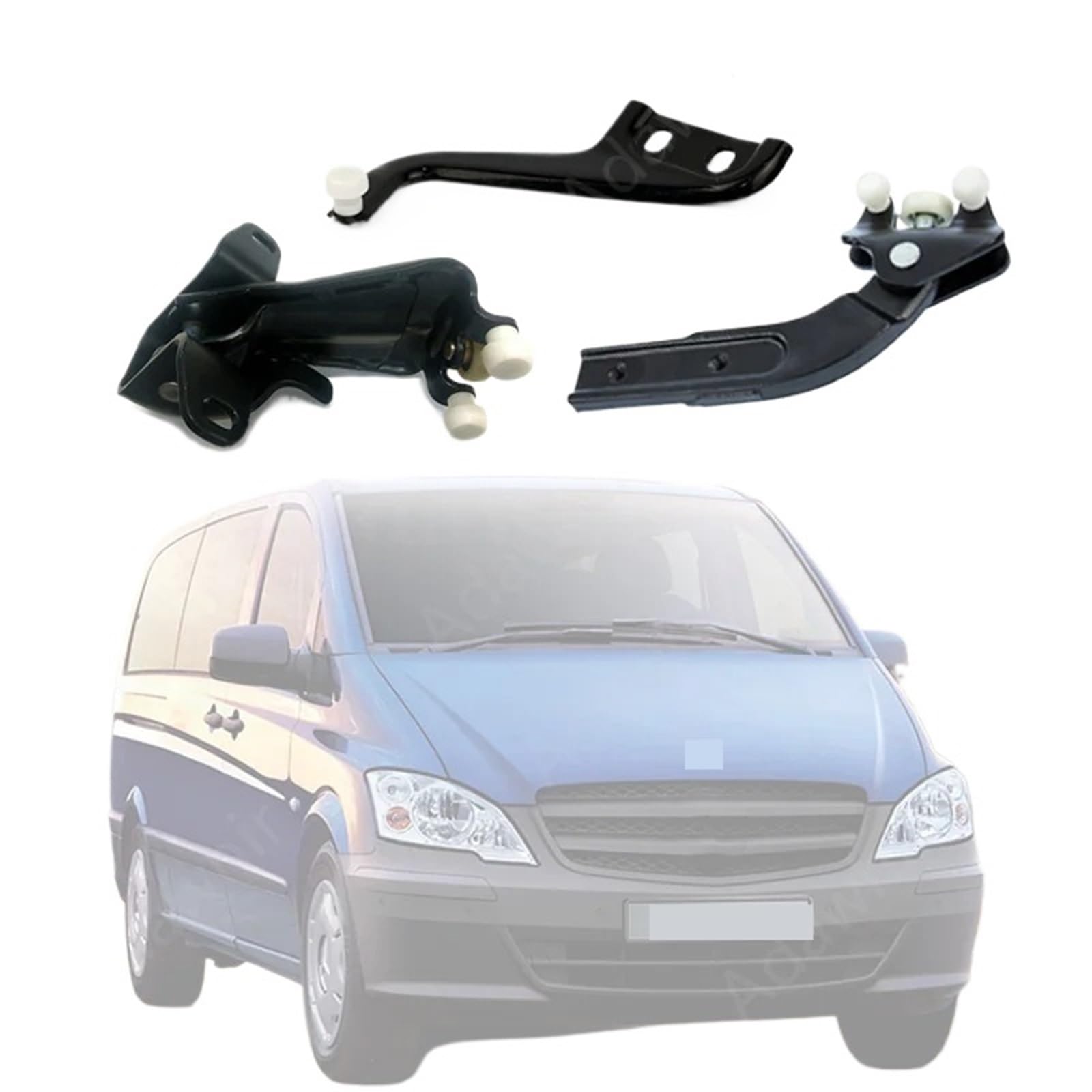 GUNIU Passend for Mercedes-Benz Viano (W639) Vito (W639) Schiebetür-Schienenrolle oben, Mitte und unten, Set 6397601747, 6397601547, 6397601347 Zubehör von GUNIU