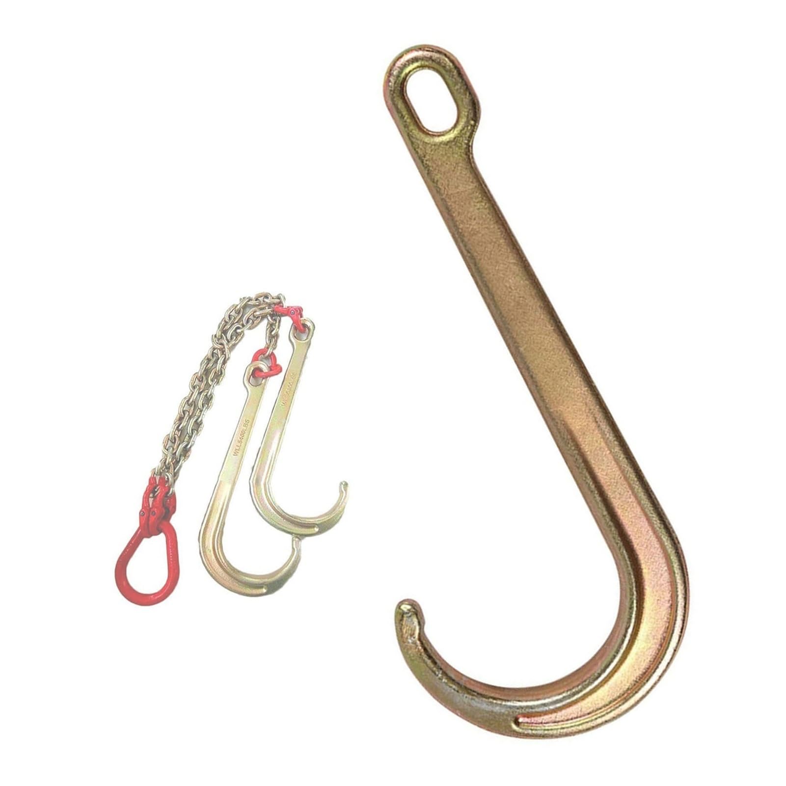 Hindernisauto 4/5t J Trailer Hook - Verzinkte Sicherheit J Typ Hanging Chain Haken, Recovery Car Trailer Hook, Für Die Transporttüchtkette Zur Genesung Pannenwagen(4T) von GUODDM