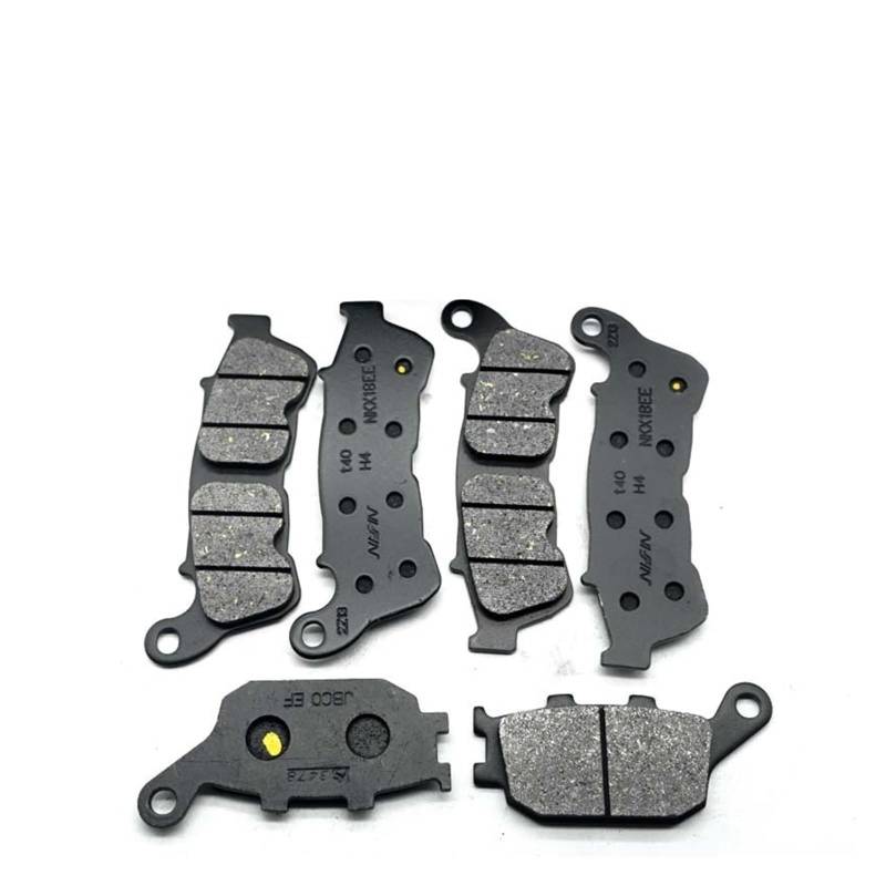 Motorrad-Bremsbeläge vorne und hinten, for H-OND CB400A S-uper Four ABS 2008–2017, CB400SA Super Bol-dor ABS 2008–2013 CB 400 A SA(Whole Set) von GUOFHUIO