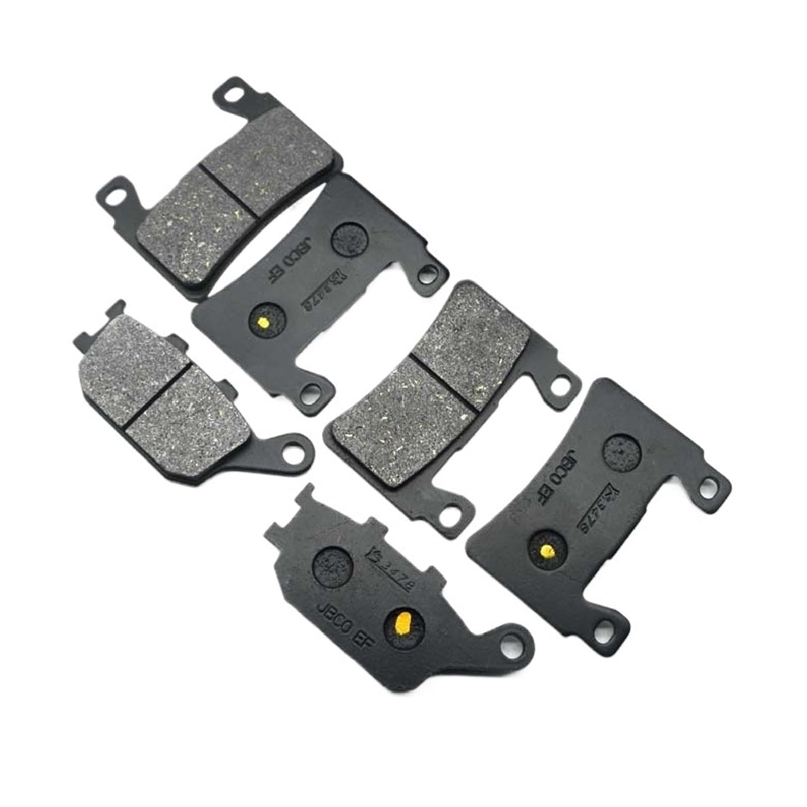 Motorrad-Bremsbeläge vorne und hinten, for Y-AM-H XVZ1300CTS 2008–2019 XVZ1300TF R-oyal Sta-r V-enture 1999–2009 XVZ1300TF(Whole Set) von GUOFHUIO