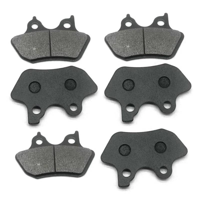 Motorrad-Bremsbeläge vorne und hinten for H-AR F-LH FLHR Road King 2000–2007 FLHT FLTR FLHTCU-I FLHRS FLHTC FLHX VRSCA(3 Pairs) von GUOFHUIO