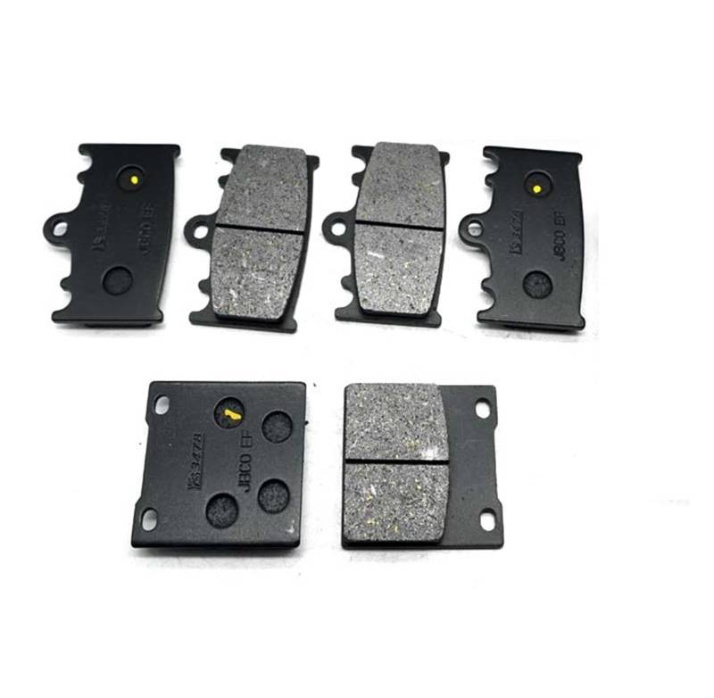 Motorrad Vorne Hinten Bremsbeläge Kits Set for K-AWASA ZX1200 ZZ-R 1200 2002 2003 2004 2005 ZX750 ZX400 ZXR750 ZZR1100ZX ZX ZXR(Whole Set) von GUOFHUIO