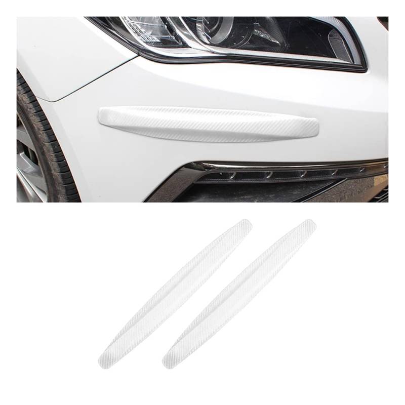 2 Stucke Autotür Kantenschutz, für Peugeot 407 Coupe 2005-2011 Auto Anti Kollisions Stoßstange Stoßstangenschutz,Türkantenschoner Vorne Hinten,White von GUOLEIOO