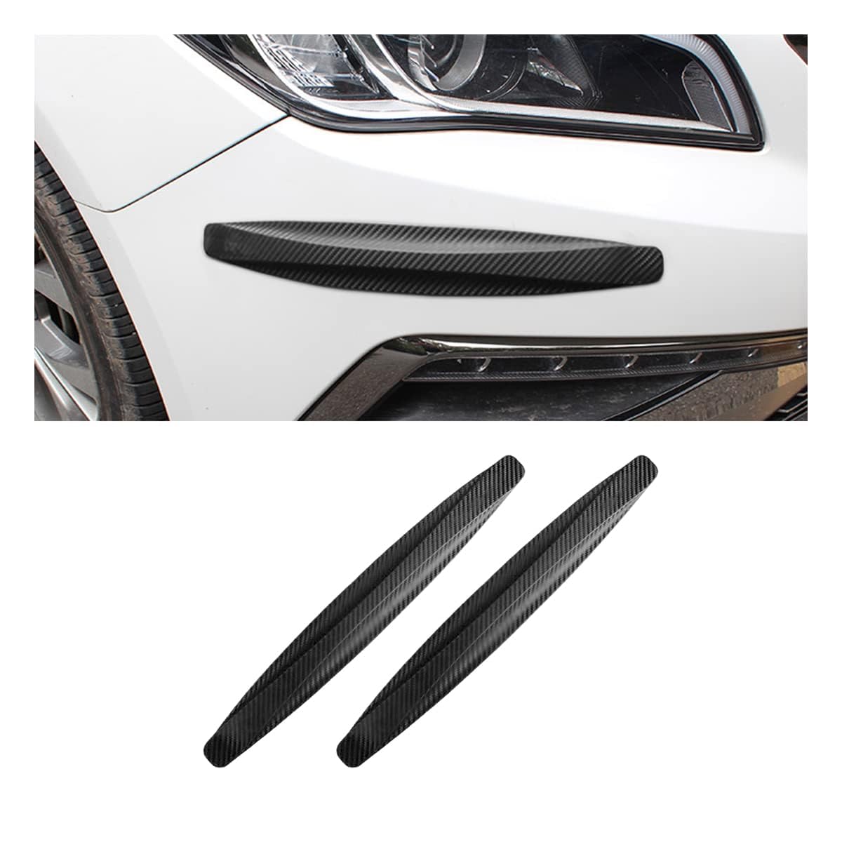 2 Stucke Autotür Kantenschutz, für VW Golf VII 7/Golf 7 GTE/Golf GTD 2011-2020 Auto Anti Kollisions Stoßstange Stoßstangenschutz,Türkantenschoner Vorne Hinten,Black von GUOLEIOO