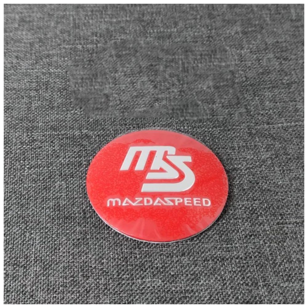 4 Stück Auto Nabendeckel für Mazda MX-30 2020-, Radnabenabdeckung Radnabenkappen Felgendeckel Felgenkappen Nabenkappen Radnabendeckel,A/Red-56mm von GUOPENG