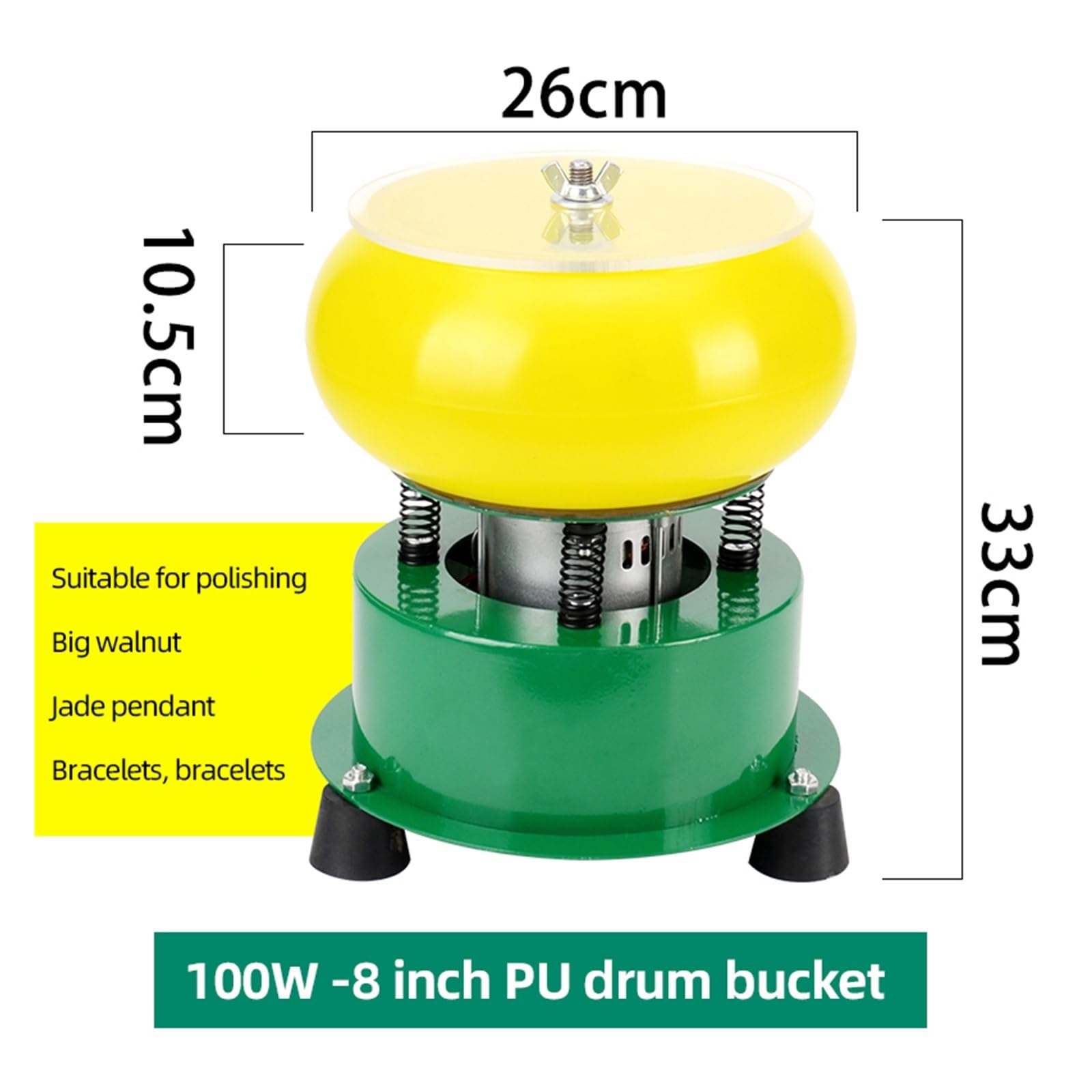 Poliermaschine für Schmuck 130 W Jade Schmuck Vibration Poliermaschine Einstellbare Buddha Perlen Jade Vibration Schleifmaschine Saubere Oberfläche Kompakt, tragbar, leistungsstark(Generation 2) von GUOPIN