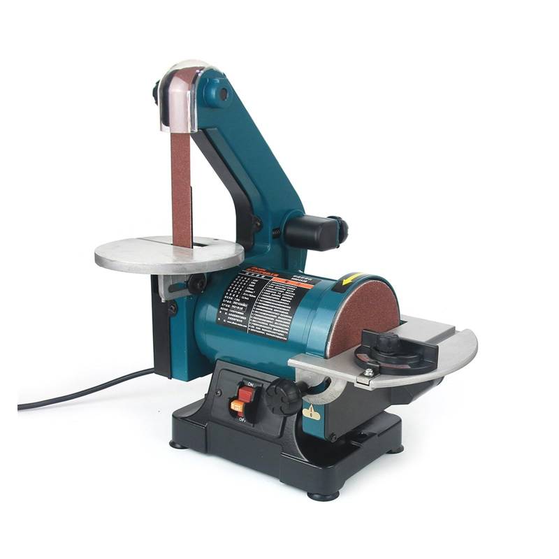 Poliermaschine für Schmuck 300 W Band Polieren Schleifen Schleif Maschine 125mm Sand Disc Kleine Holzbearbeitung Desktop Sander Schleifer Polierer 25,4 * 762mm Kompakt, tragbar, leistungsstark von GUOPIN