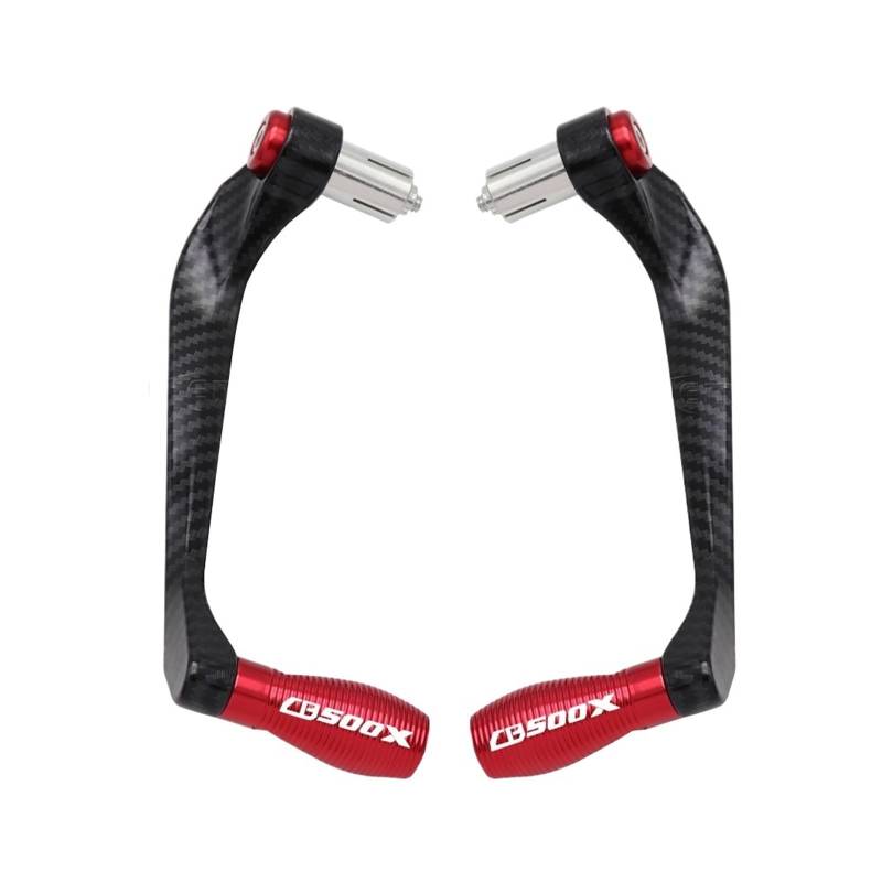 Für CB500X CB 500X Motorrad Universal 7/8 "22mm Lenker Griffe Bremse Kupplung Hebel Griff Bar Schutz Protector(B Red) von GUOXUN