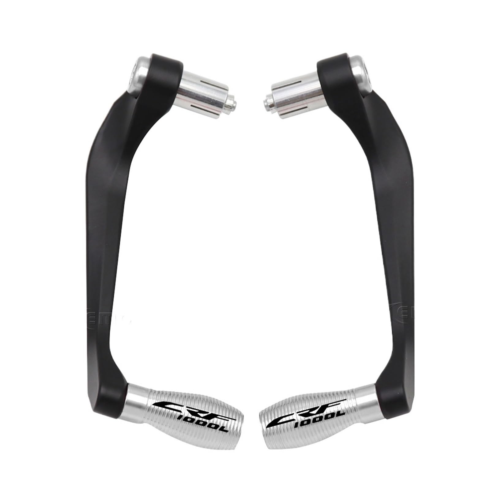 Für CRF1000L Motorrad Universal 7/8 "22mm CNC Aluminium Lenker Griffe Bremse Kupplung Hebel Griff Bar Schutz Protector(A Silver) von GUOXUN