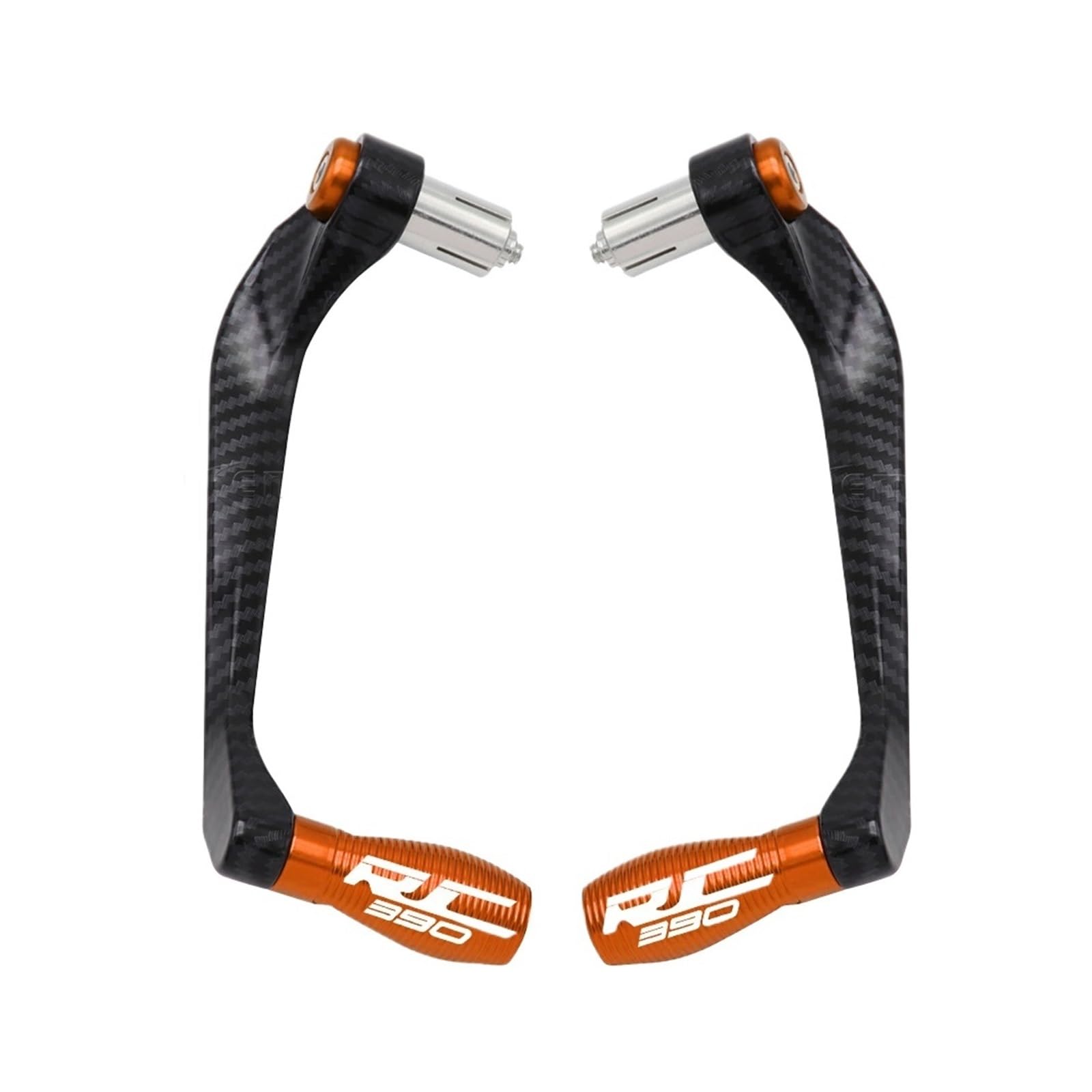 Für RC390 RC 390 2014 2015 2016 2017 2018 Motorrad 22mm Lenkergriffe Bremskupplungshebel Lenkerschutz Schutzfolie(B Orange) von GUOXUN