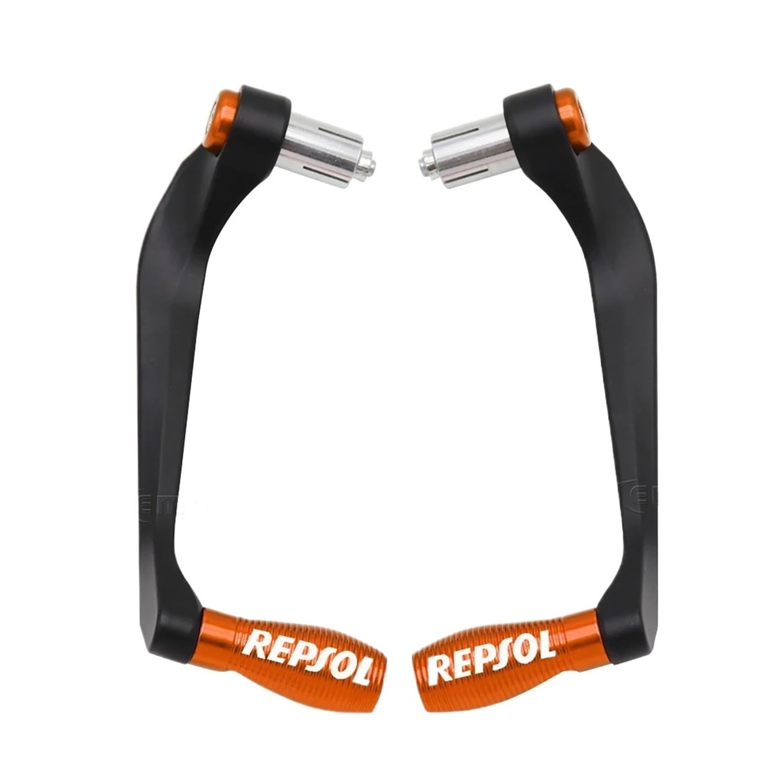 Für Repsol Motorrad Universal 7/8 "22mm CNC Aluminium Lenkergriffe Bremskupplungshebel Lenker Schutzfolie(A Orange) von GUOXUN