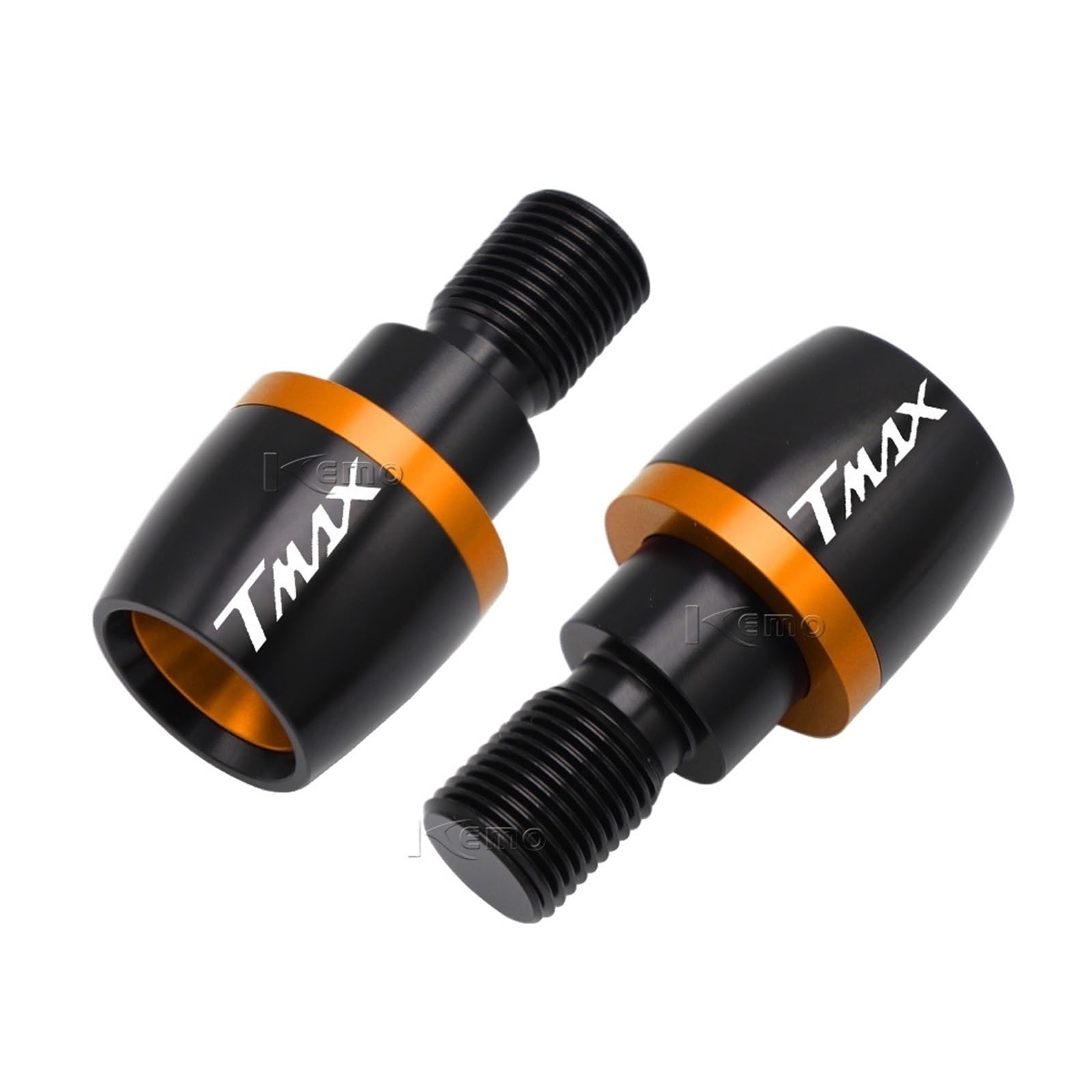 Für TMAX530 TMAX500 T-MAX 530 2015-2019 T-MAX 500 2008-2011 Motorräder Lenker Griffe Stecker Slider Griff Bar Ends(Orange) von GUOXUN