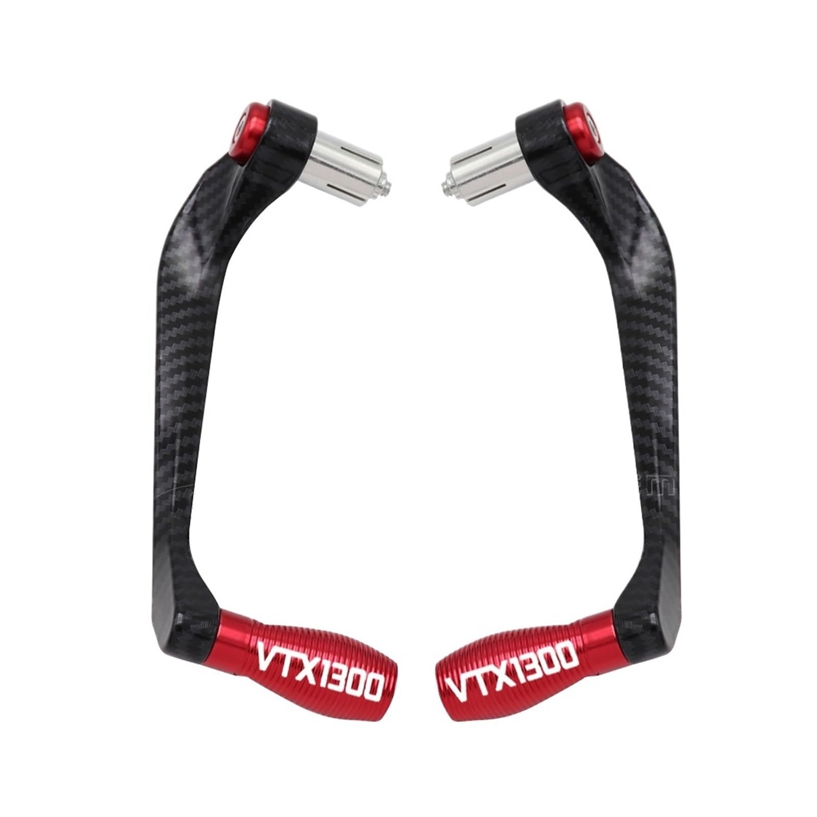 Für VTX1300 VTX 1300 Motorrad Universal 7/8 "22mm Lenker Griffe Bremse Kupplung Hebel Griff Bar Schutz Protector(B Red) von GUOXUN