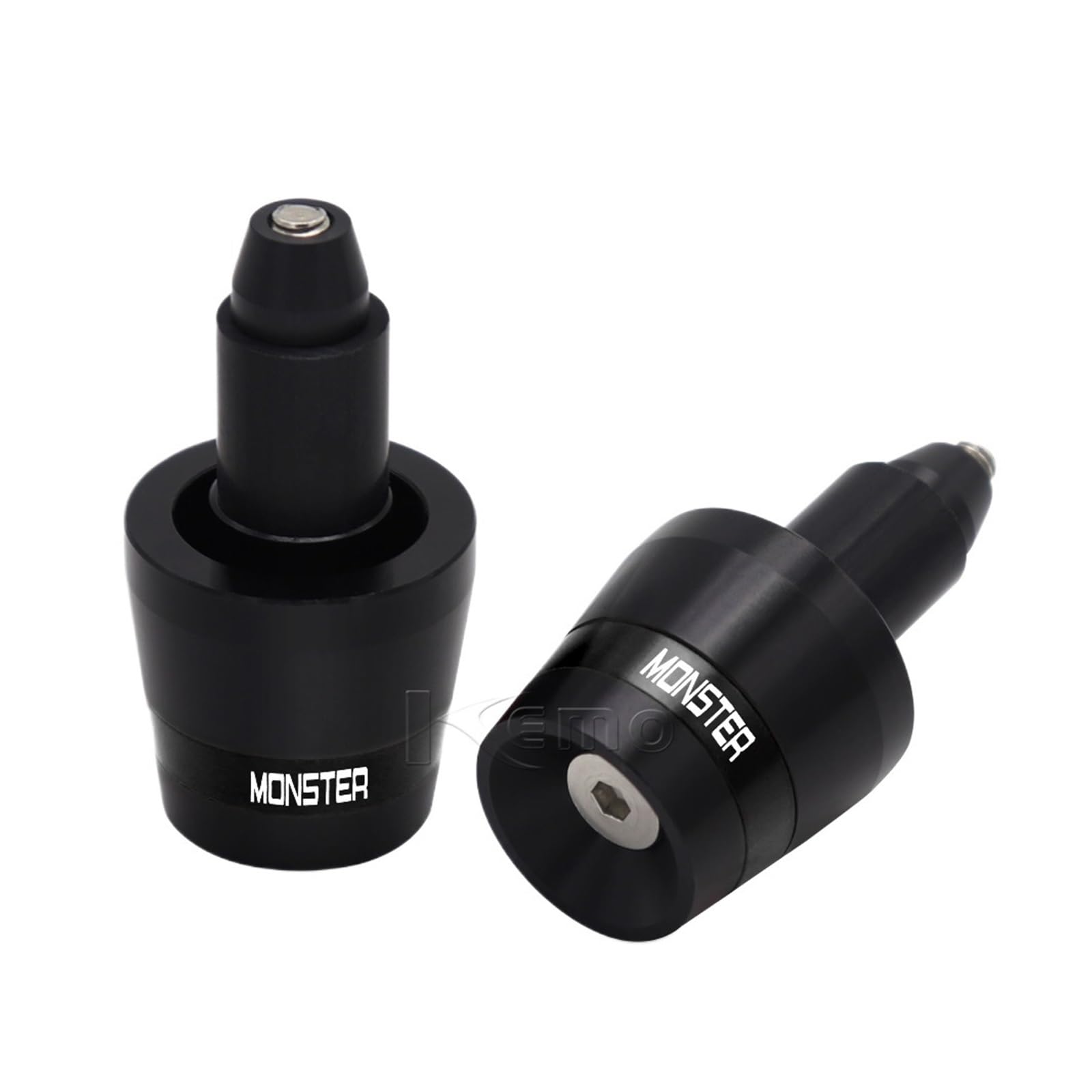 Motorrad-Lenkerendgewicht-Lenkergriffe Kappenstecker Für 696 821 796 1100 620 600 400 695 796 1200(Black) von GUOXUN