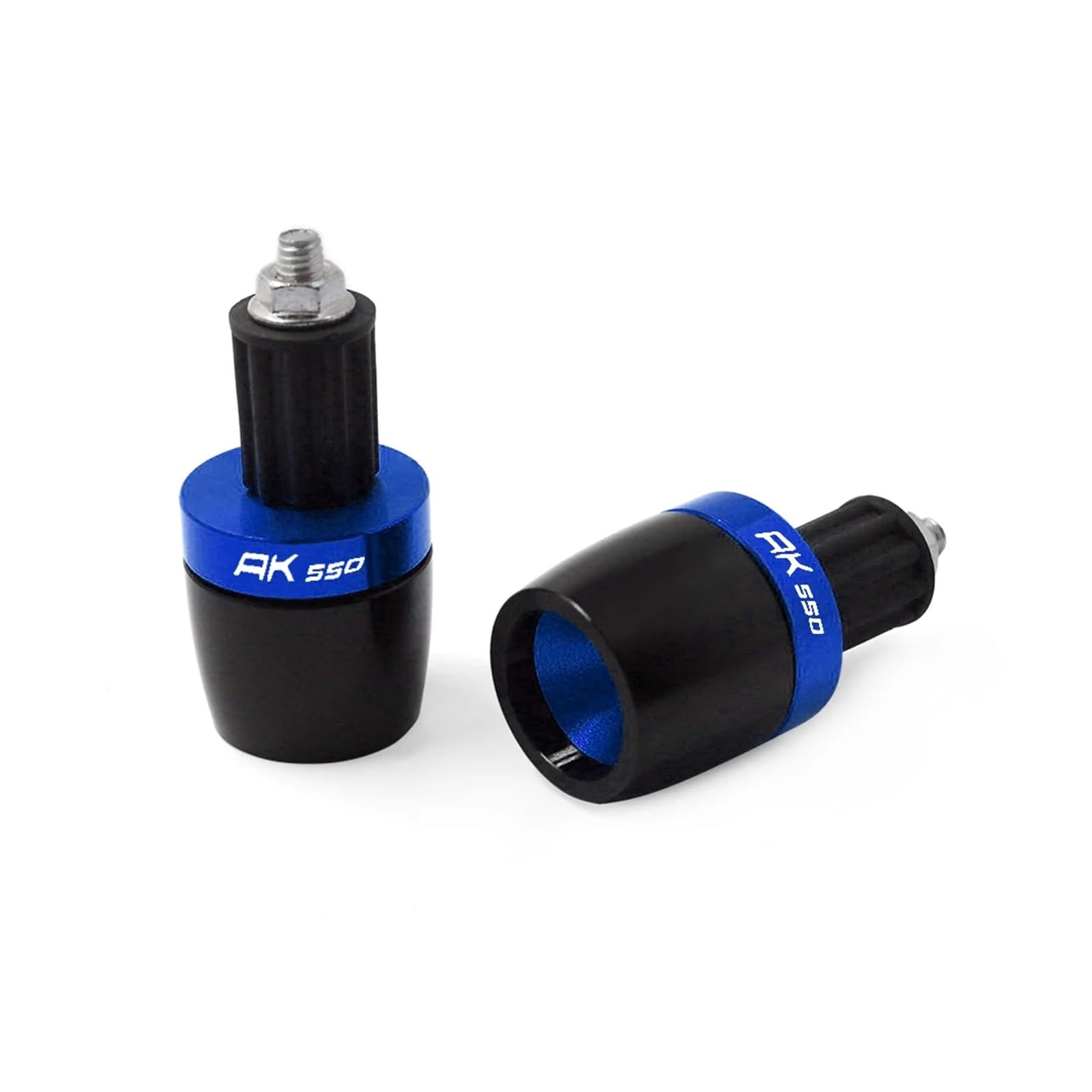 Motorradzubehör Lenkergriffe Enden Für AK550 AK 550 7/8 "22mm Universal Lenker Gegengewicht Stecker Slider(Blue) von GUOXUN