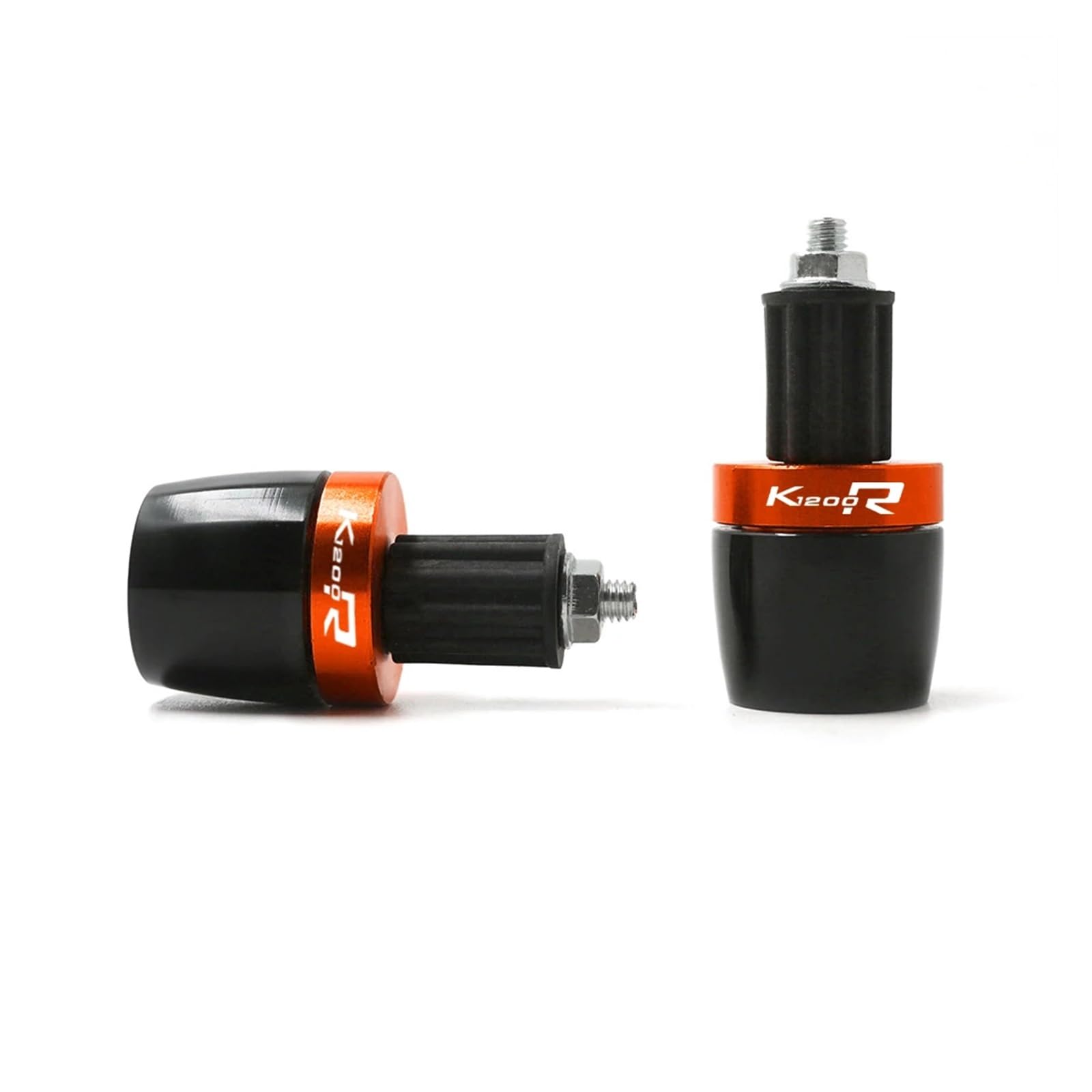 Universal Motorrad 7/8 "22MM Lenkergriffe Enden Lenkergriff Endkappe Stecker Slider Für BM K1200R K1200 RK 1200 R Alle Jahr(Orange) von GUOXUN