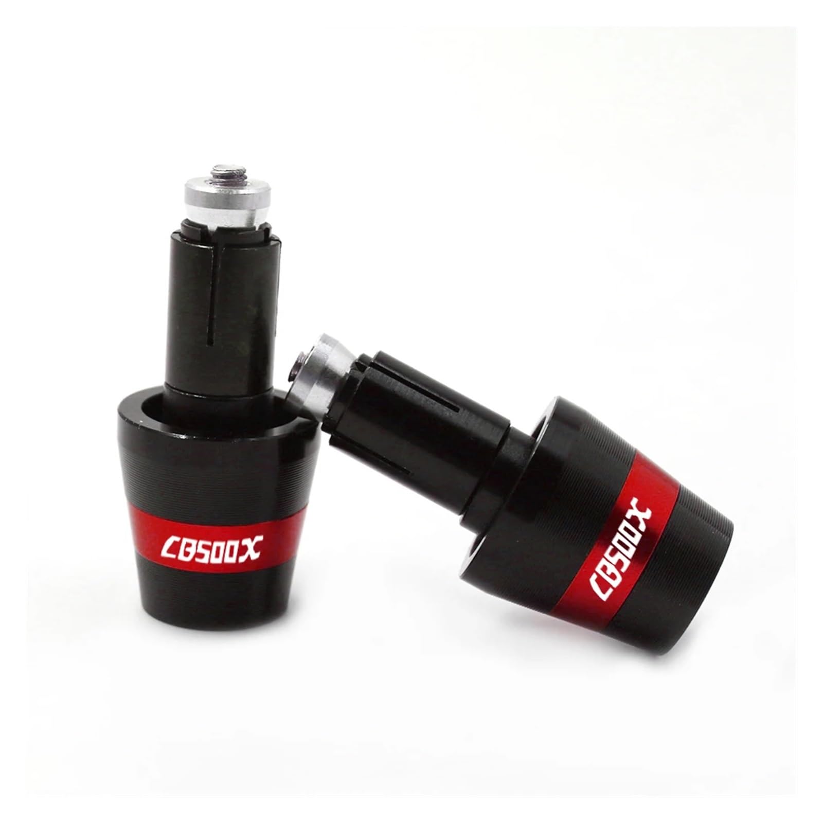 Universal Motorrad Lenker Griff Griffe 7/8 "22MM Schwere Bar End Kappe Gewicht Slider Stecker Für CB500X CB500 X CB 500X(Red) von GUOXUN