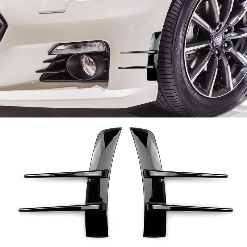 GUOYOU 2 Stück Auto Frontspoiler, Auto Front Bumper, Spoilerlippe Frontspoiler, Spoiler Auto, Bumper Protector, für Auto Karosserie Anti Collision Strip Dekoration Aufkleber von GUOYOU