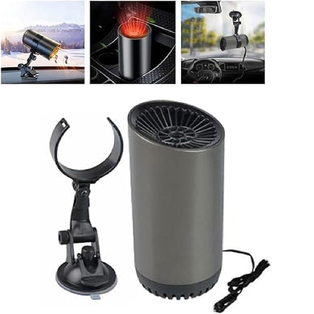 Backitchen Car Warm Air Blower, Auto Heizlüfter, Tragbare Auto Heizung, 2 in 1 Auto Heizung und Ventilator, 12V 150W Schnelleheizung Auto Elektro Heizlüfte, Auto-Windschutzscheibe Defogger Defroster von GUSHE