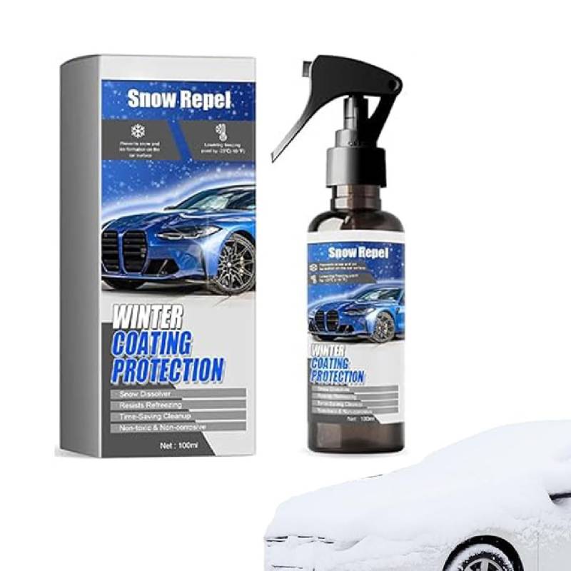 GUSHE Car Windshield Snow Melting Coating Spray, Enteiserspray Auto Scheibe, Scheibenenteiser Spray, Schneeräumung Spray, Auto Schneeschmelzspray Enteisungsmittel, Enteisungs-Anti-Frost-Spray (1PC) von GUSHE