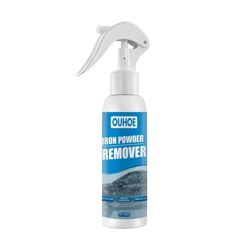 GUSHE Ouhoe Iron Powder Remover, Ouhoe Eisenpulver-Entferner, Rostumwandler Spray Auto, Auto-Rostentfernungsspray, Rostentferner Metall, Rostlöser für Metall, Autopflege Reinigung (100ML) von GUSHE