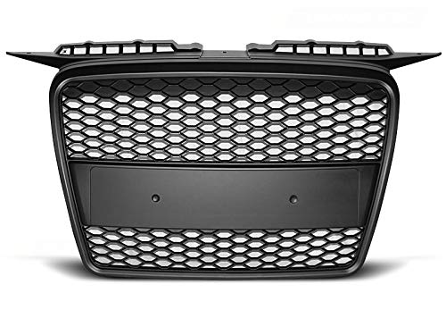 Frontgrill kompatibel mit Audi A3 RS-Type 2005 2006 2007 2008 Sportback 3-Türer 5-Türer Front Central Grill Sport GV-29 Honeycomb Mesh Grill Sport Schwarz von GV-ZONE