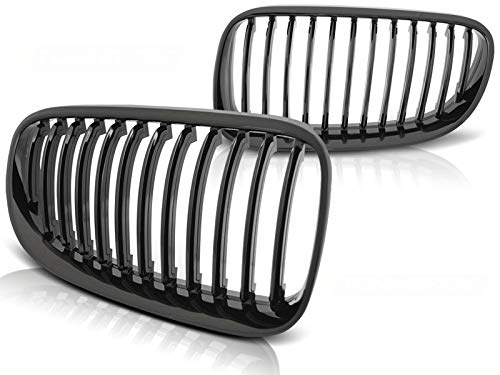 Frontgrill kompatibel mit BMW E92 2010 2011 2012 2013 Coupe Cabrio Front Central Grill Sport GV-149 Front Sport Ersatz Nieren Kühlergrill Glänzend Schwarz von GV-ZONE