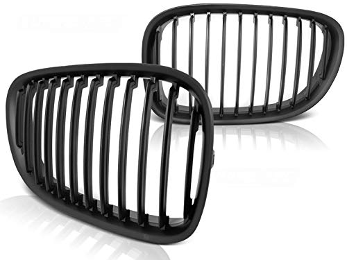 Frontgrill kompatibel mit BMW F01 2009 2010 2011 2012 Front Central Grill Sport GV-145 Front Sport Ersatz Nieren Kühlergrill Schwarz Matt von GV-ZONE