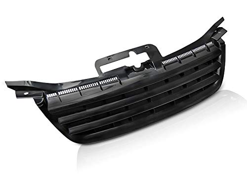 Frontgrill kompatibel mit Volkswagen Touran 2003 2004 2005 2006 Front Central Grill Sport GV-255 Kühlergrill Sport glänzend schwarz von GV-ZONE