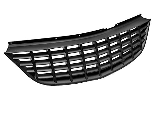 Kühlergrill vorne kompatibel mit Opel Corsa D 2006 2007 2008 2009 2010 3 Türen 5 Türen Front Central Grill Sport GV-232 Kühlergrill Sport Mattschwarz von GV-ZONE