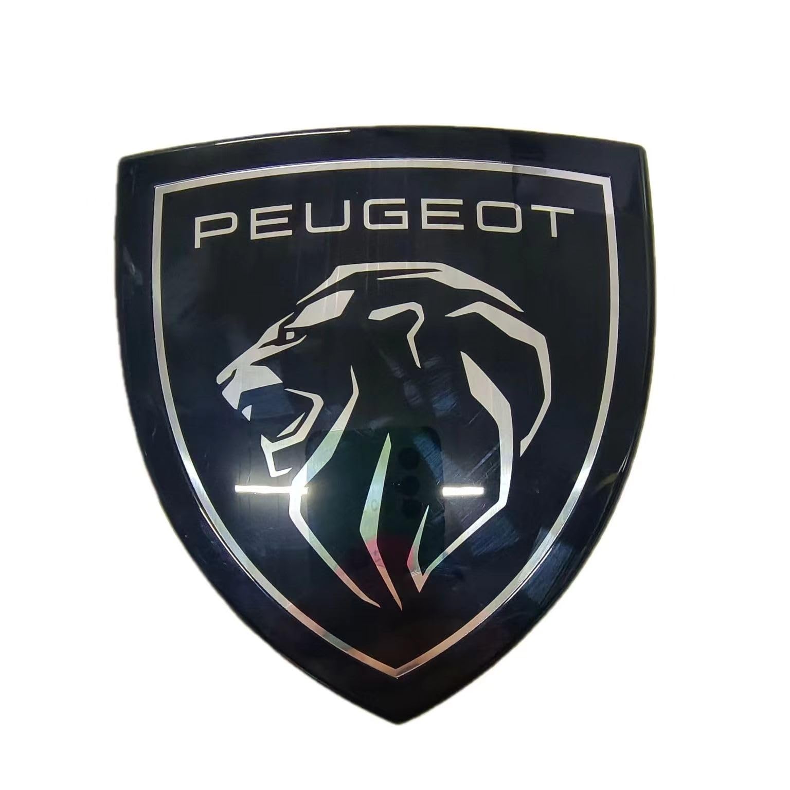 Auto Emblem für Peugeot 3008 2023 2024,Neues Schild Auto Front Grille Kühlergrill Aufkleber Logo Abzeichen Badge Abziehbilder 3D Metall Auto Ersatz Tuning Zubehör von GWWXM