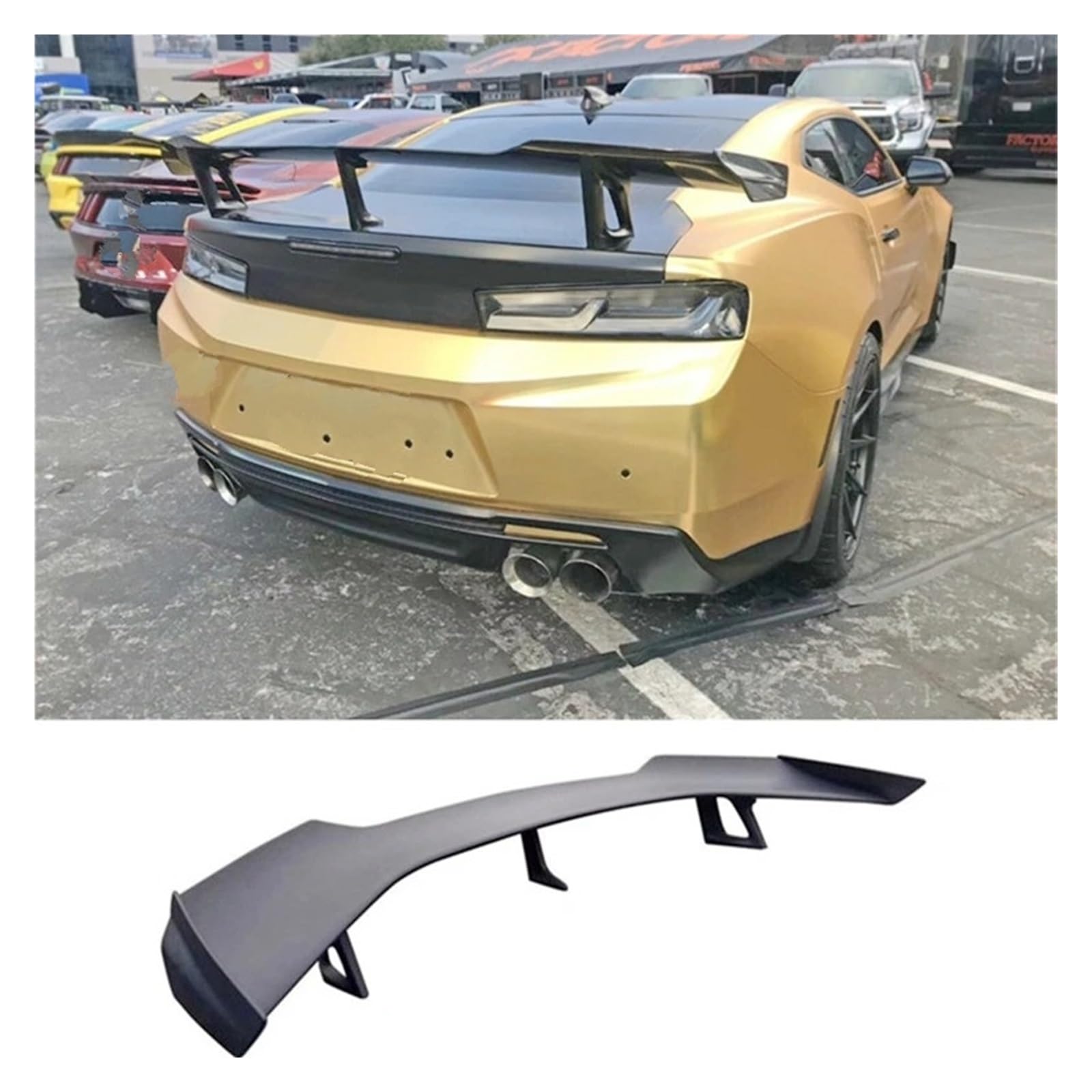 Auto Heckspoiler Für Chevrolet Für Camaro 2016 2017 2018 2019 ZL1 1LE Stil ABS Hinten Stamm Deckel Flügel Spoiler Fit Auto Schwanz Flügel Auto Heckspoiler Auto Heckflügel von GXFCASE