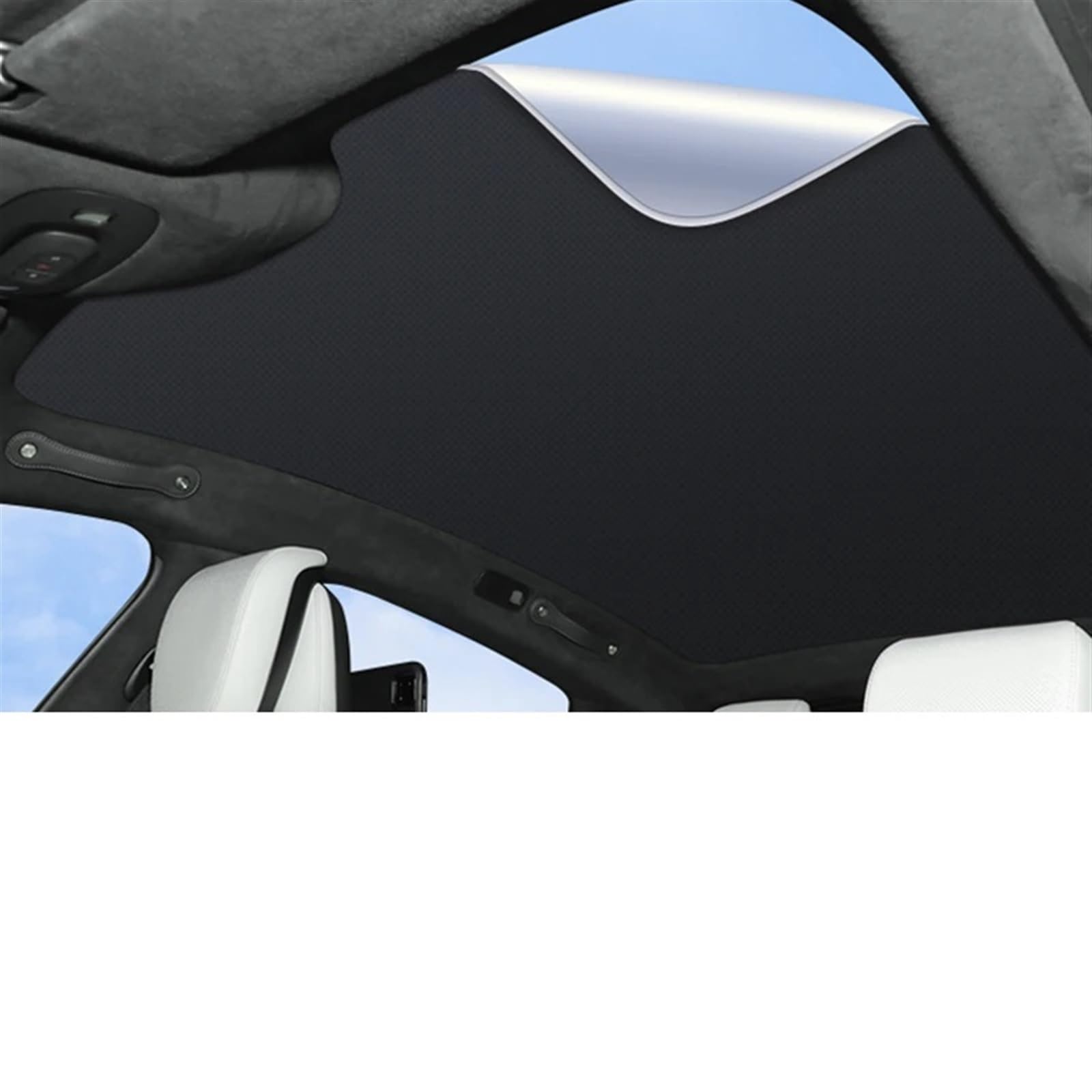 Auto Sonnenschutz Für Xiaomi SU7 2024 2025 2026 Auto Elektrostatische Adsorption Schiebedach Sonnenschirm Abdeckung Wärmedämmung Dachfenster Aufkleber Auto Fenster Sonnenschutz(Black 1pcs) von GXFCASE