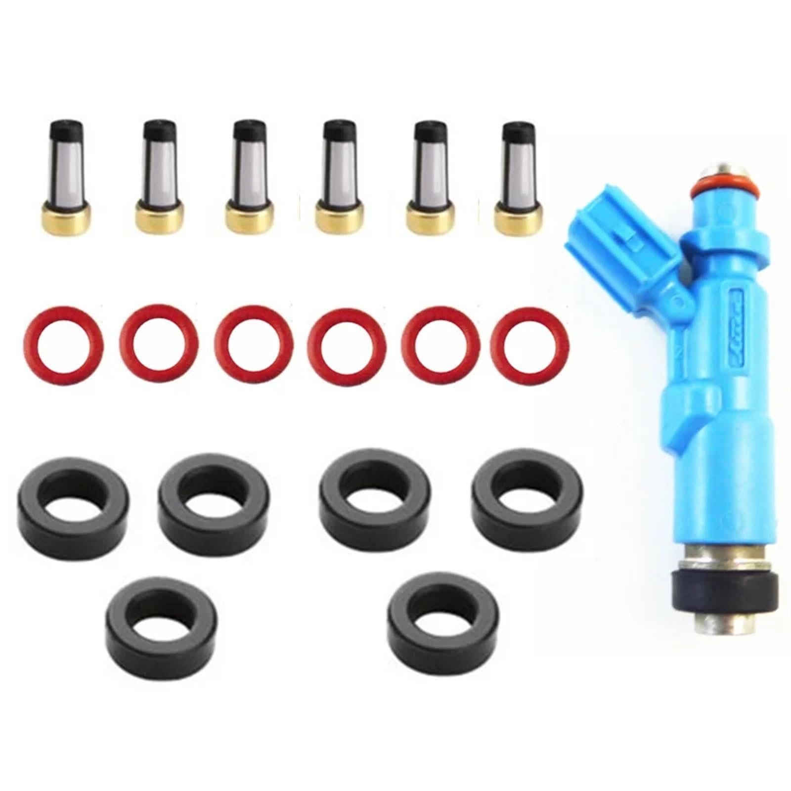 Einspritzventil Injektor Für Toyota Für Yaris Für Vitz Für Verso Für Prius 23209-29015 23250-23020 23209-21020 6sets Kraftstoff Injektor Reparatur Kit Einspritzventil von GXFCASE