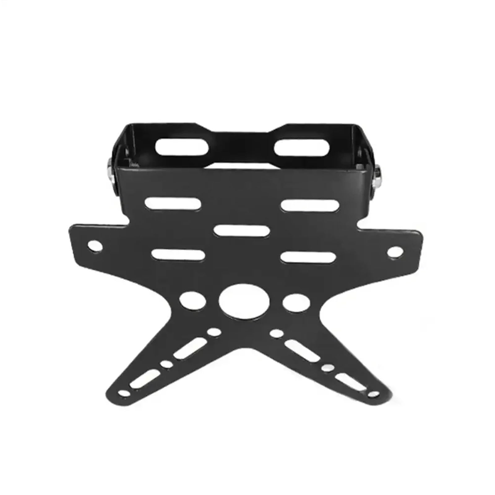 Motorrad Lizenz Kennzeichenhalter Universal Aluminium Einstellbare Halterung Registrierung Nummer Platte Abckung Motorrad Teile Motorrad Kennzeichen Halter(Schwarz) von GXFCASE