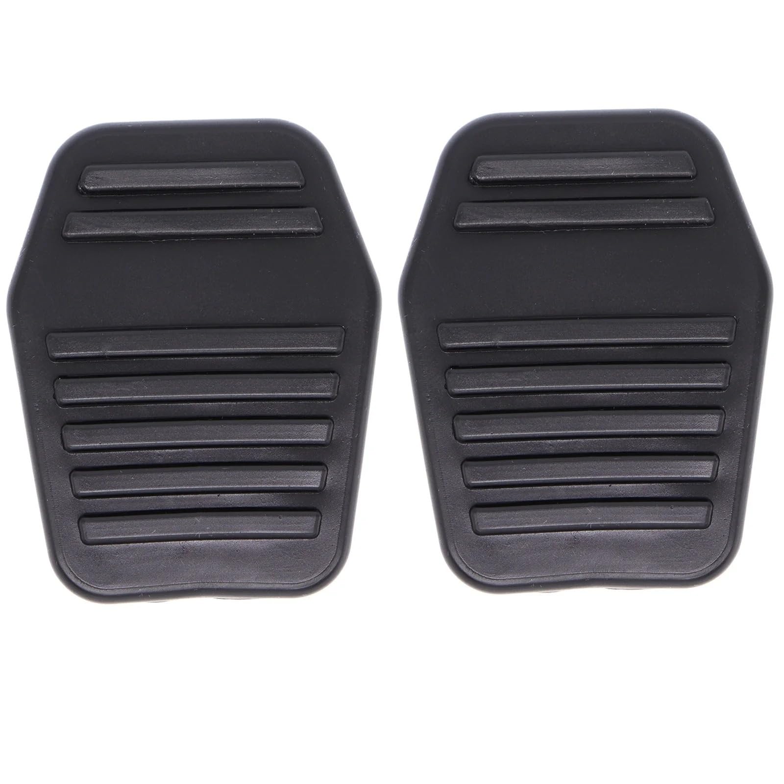 Pedalkappen Für Ford Für Focus 1 MK1 1998-2005 Für Fusion 2001-2007 2008 2009 2010 2011 2012 Auto Schwarz Gummi Fuß Bremse Kupplung Pedal Pad Abdeckungen Pedalauflage(2piece) von GXFCASE