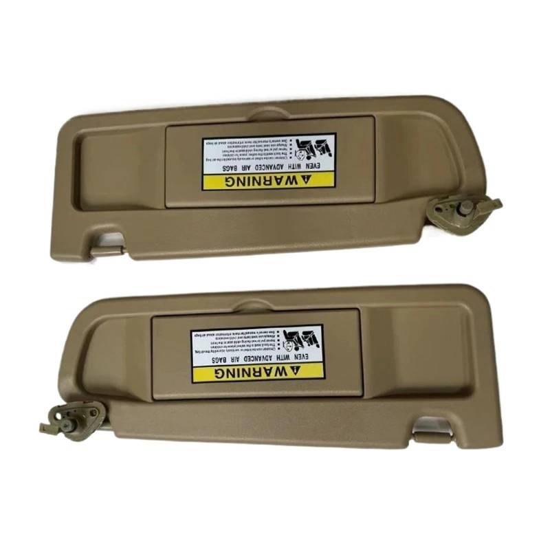 Sonnenblende Für Civic 2006 2007 2008 2009 2010 2011 Auto Sonnenblende Links Fahrer Und Rechts Beifahrer Seite Sonnenblenden Auto Innenseite Sonnenblende(Beige-2PCS) von GXFCASE